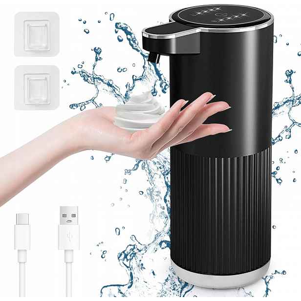 Dávkovač Na Pěnové Mýdlo 400 ML Černý Bezdotykový Usb