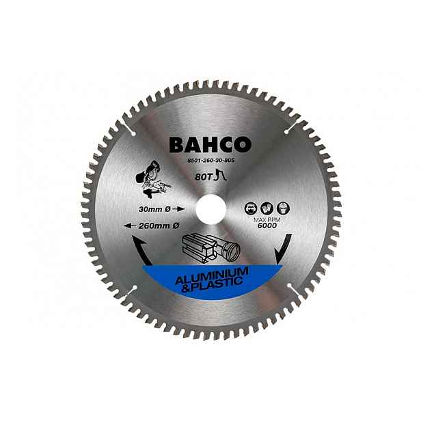 Karbidová kotoučová pila na hliník a plasty 305 x 30 mm 96Z Bahco Najder