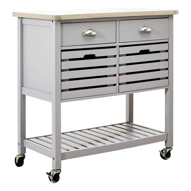 Kuchyňský ostrůvek na kolečkách 46x86 cm Frankfurt – Premier Housewares
