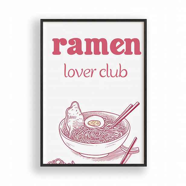 Obraz Ramen Plakát Kuchyňský Rámeček Dřevěný Černý 30x42 cm