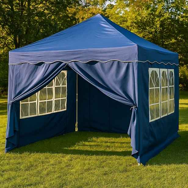 Párty stan 3×3 m modrý