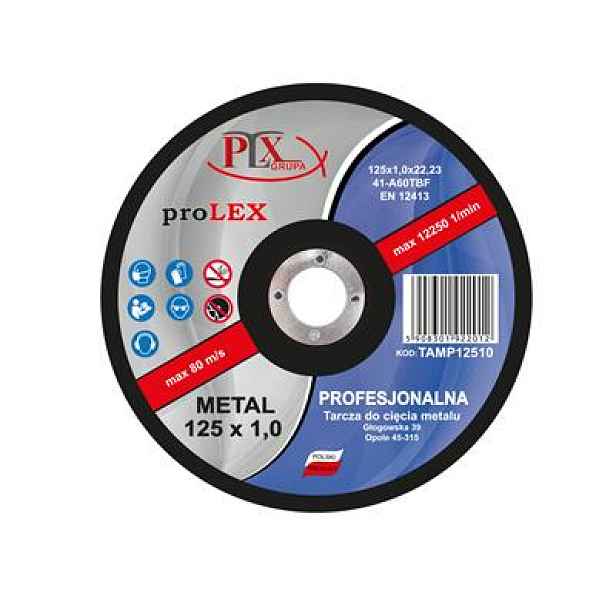 Řezný kotouč plochý na kov 41-95A PLX 125x1,0