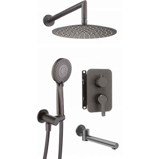 Sprchový set pod omítku s výtokem, elegantní design, Anti-calc