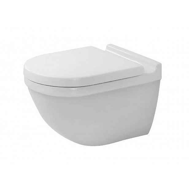 Duravit Starck 3 - Závěsné WC, sedátko SoftClose, Rimless, alpská bílá 45270900A1