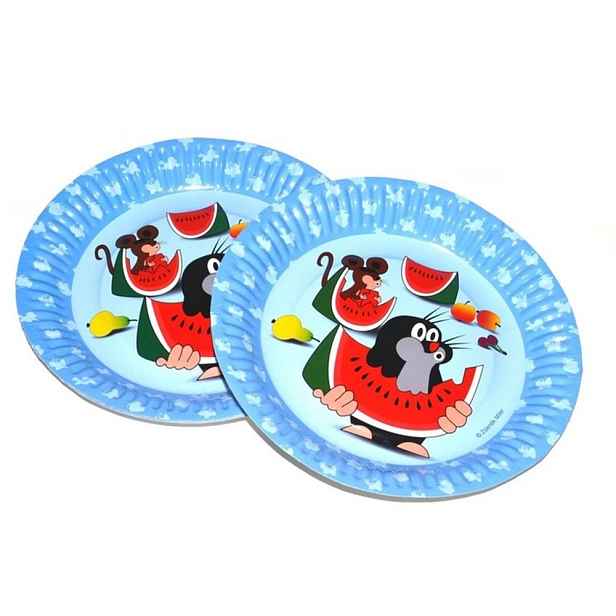 talíř d18cm- 6ks-KRTEK a kamarádi, párty, papírový