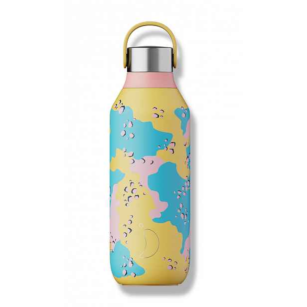 Termoláhev Chilly's Bottles - Desert Camo yellow 500ml, edice Studio/Series 2