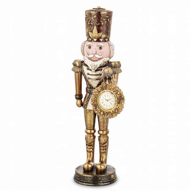 Vánoční figurka Louskáček s hodinami 57x19x15 cm Art-Pol175056
