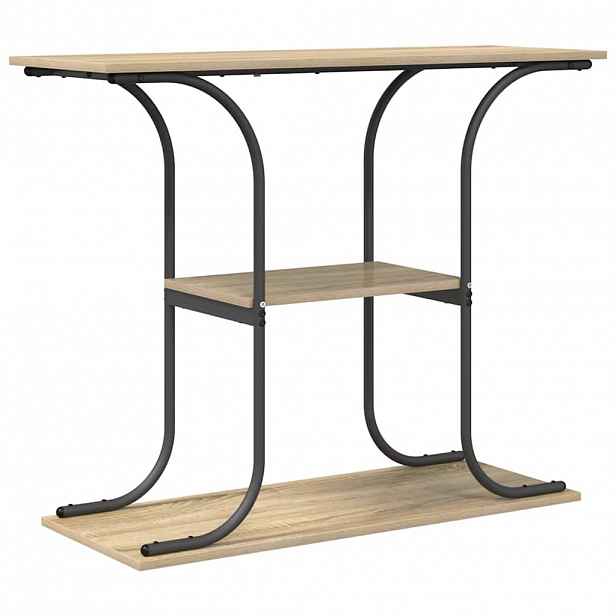 vidaXL Konzolový stolek Sonoma dub 101 x 35 x 80,5 cm Kompozitní dřevo