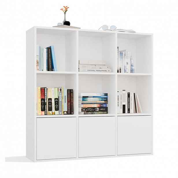 RAUMHIRSCH FURNITURE KNIHOVNA Bílá 110/110/30