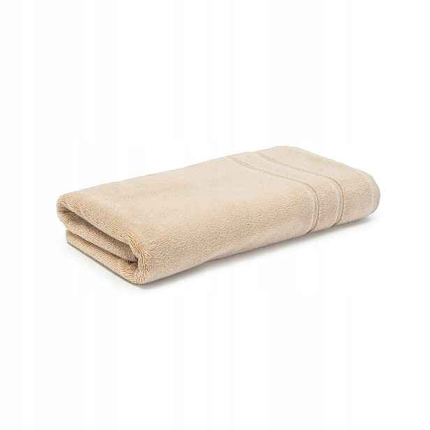 Ručník Supreme 80x150 béžový, světlý, z egyptské bavlny, 800 g/m2, Giza 95