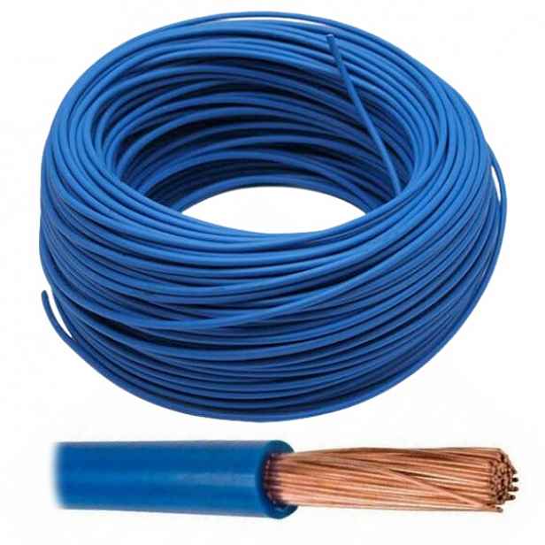 Kabel Lgy 4 modrý, jednoduché lanko (balení 100 m)