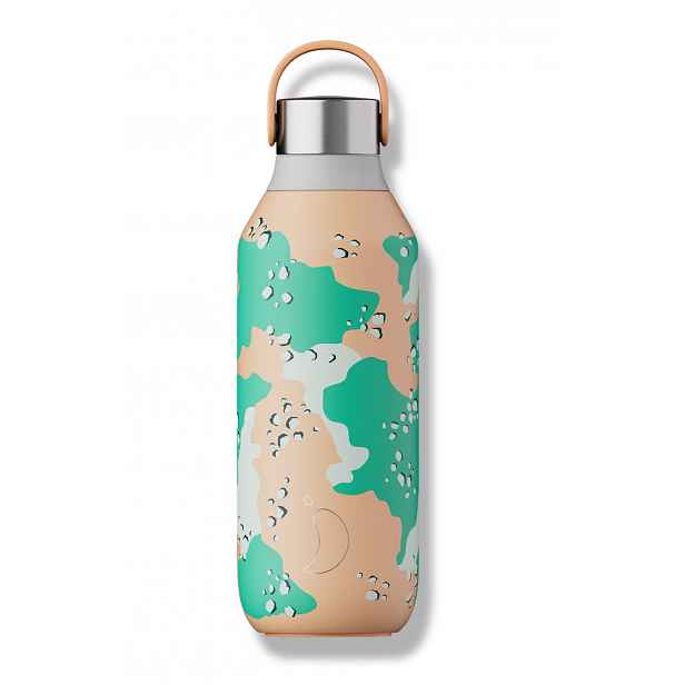 Termoláhev Chilly's Bottles - Desert Camo orange 500ml, edice Studio/Series 2