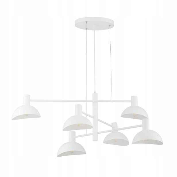 Závěsný Pendel Lustr Bílý Lakovaný 6xE14 90 cm pro Sigma Lighting