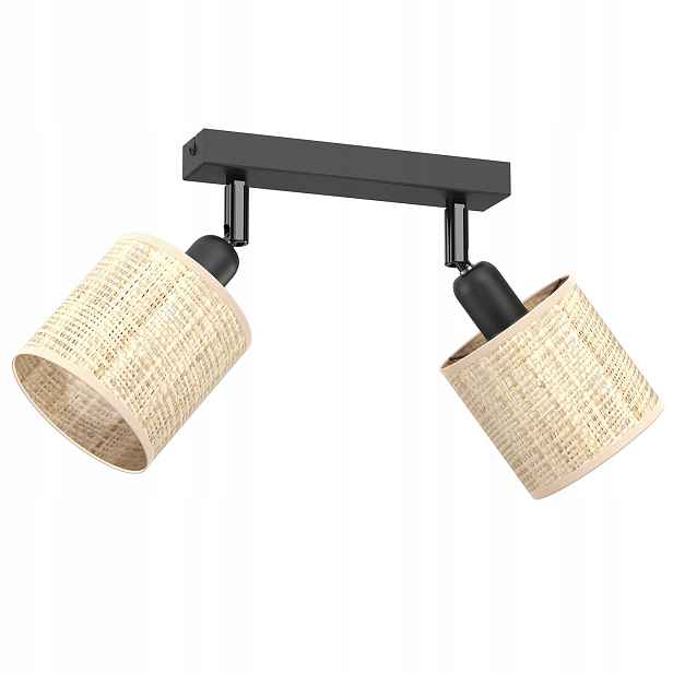 Luminex Lišta 2 Ratanové reflektory E14 15W Pohyblivé IP20