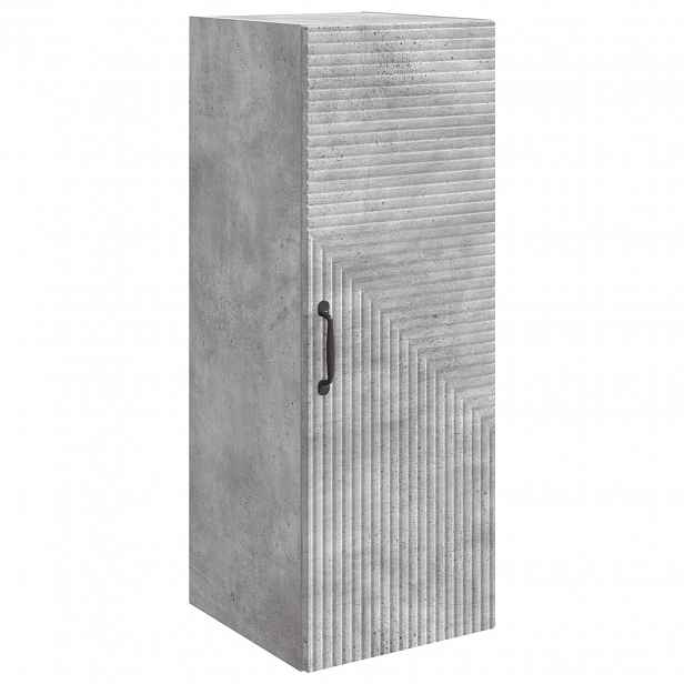 vidaXL Nástěnná skříň Betonově šedá 33 x 34,5 x 90 cm Kompozitní dřevo
