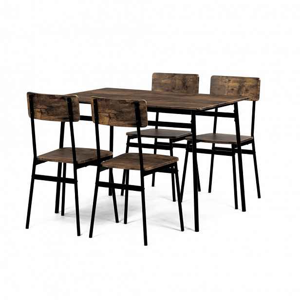 Jídelní set 4+1 AUT-O2155 Autronic Staré dřevo