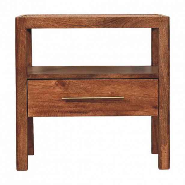 Artisan Furniture MEDIÁLNÍ SKŘÍŇKA Mini se zakřiveným tvarem, hnědá