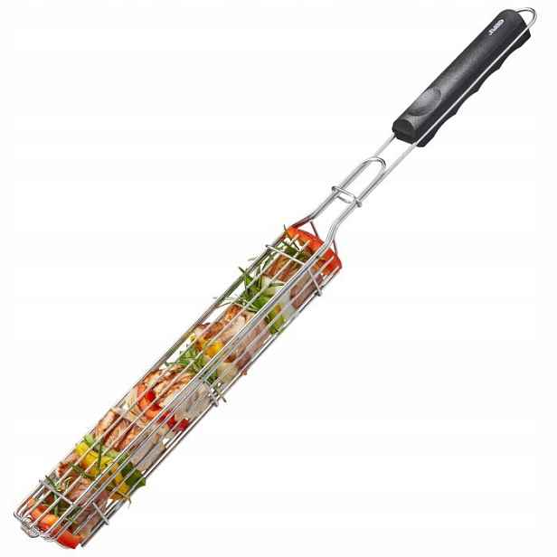 Gefu úzký koš na špíz 49 Cm nerezová ocel Bbq