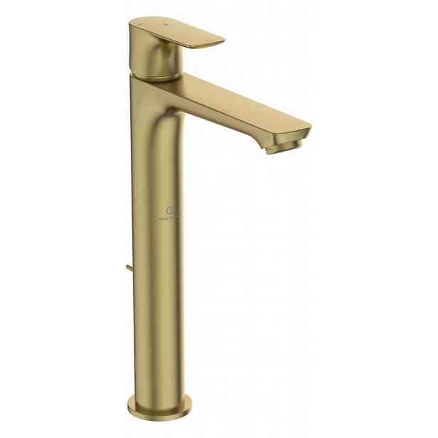 Ideal Standard Connect Air - Umyvadlová baterie Slim s výpustí, BlueStart, Brushed Gold A7026A2