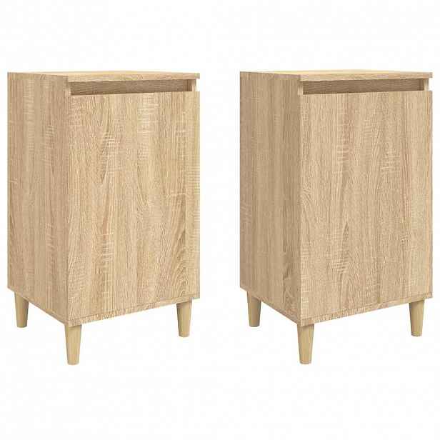 vidaXL Noční stolky 2 ks dub sonoma 40 x 35 x 70 cm kompozitní dřevo