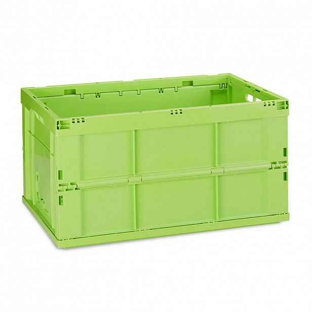Relaxdays BOX Zelená stabilní skládací polypropylen 60 l