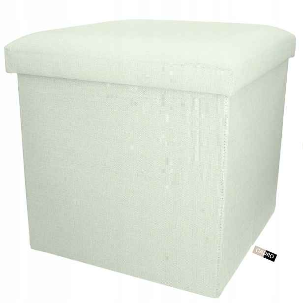 Taburet S Úložným Prostorem zelená 38x38 skládací sedátko, otevírací box