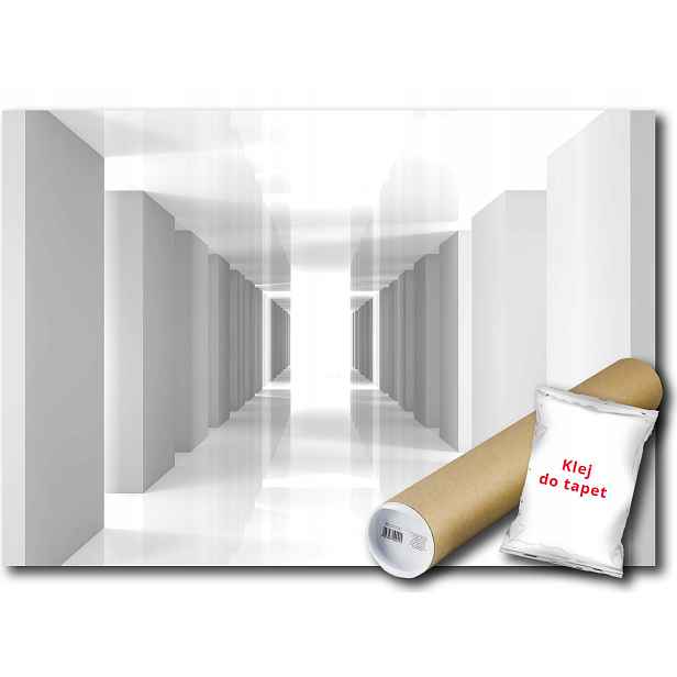 Vinylová fototapeta tunel chodba 3D iluze perspektiva hloubka 368x254