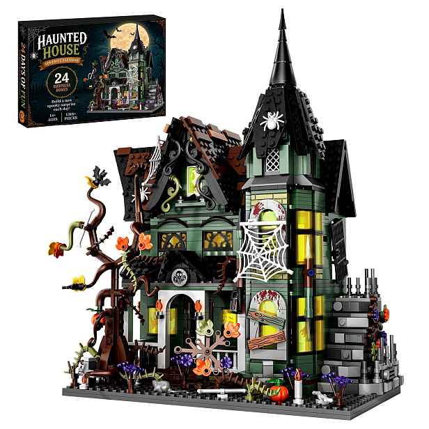 Adventní Kalendář 2026 Kostky Halloween Strašidelný Dům 24 Dní