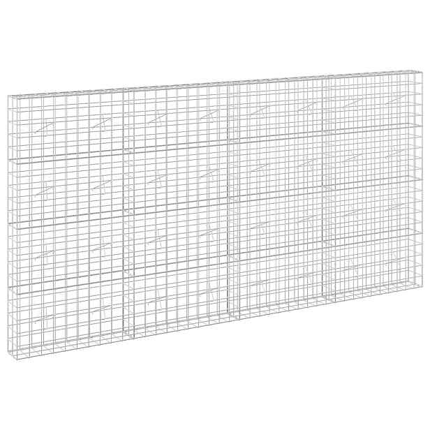 vidaXL Gabion s drátem 5 mm a síťkou 10x10 cm 400x20x200 cm