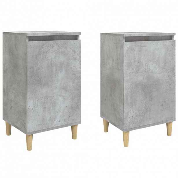 vidaXL Noční stolky 2 ks betonově šedé 40x35x70 cm kompozitní dřevo