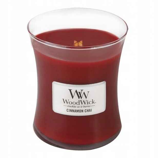 WoodWick střední svíčka Cinnamon Chai 275 g