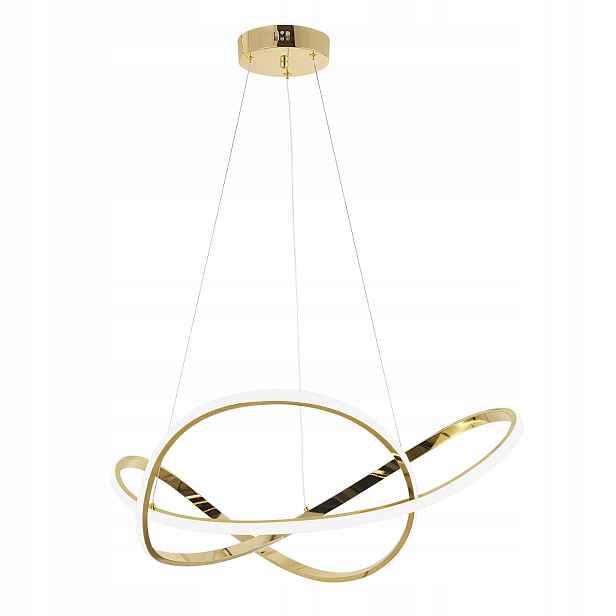 Závěsná lampa Zlatý Uzel Velká 73CM 1-bodová Led lampa do obývacího pokoje Toolight