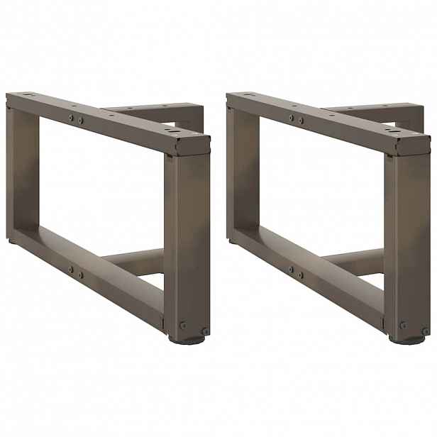vidaXL Nohy konferenčního stolku ve tvaru T, 2 ks, černé, 70 x 25 x (30-31) cm, ocel