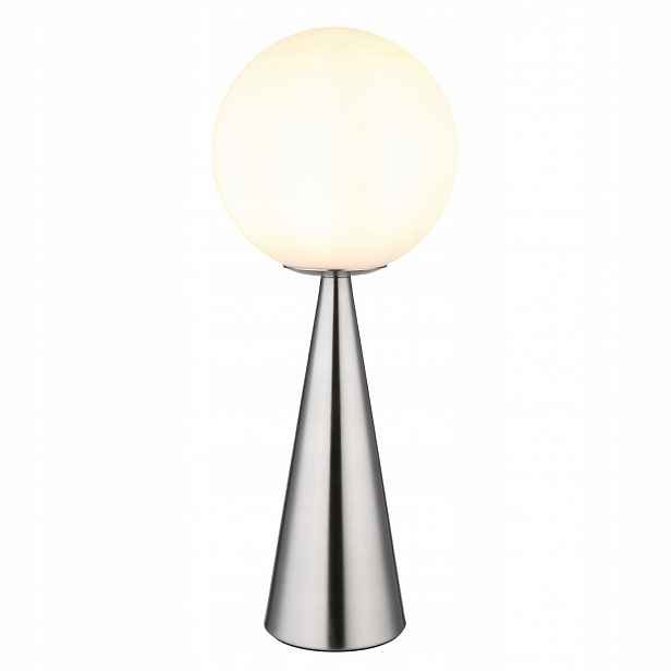Bílá stolní lampa Pinpal s teplým leskem do pracovny Globo