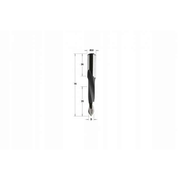 Cmt 314.080.41 Vrták P Hw D=8 I=35 L=70 S=10x26 Rh Xtreme-hw