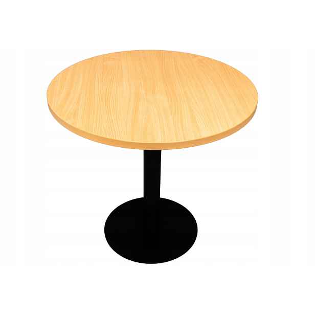 Kávový stolek kulatý 80 cm, deska z buku 25 mm pro kavárny