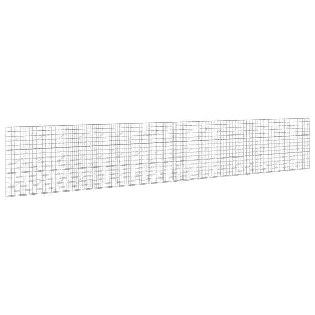 vidaXL Gabion s drátem 5 mm a síťkou 10x10 cm 900x10x150 cm