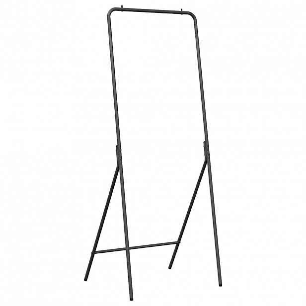 vidaXL Kovový stojan na oblečení Černá 60 x 53 x 155 cm Ocel
