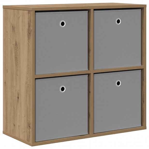vidaXL Servírovací skříň Artisanový dub 68,5 x 32 x 67 cm