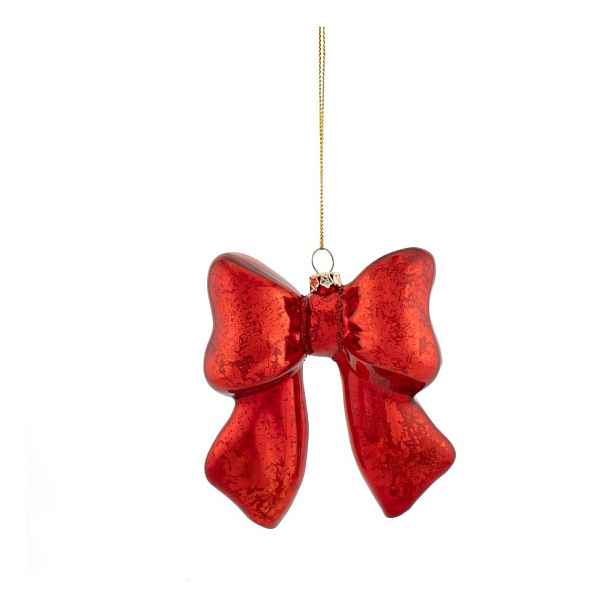 Skleněná vánoční ozdoba 3,5 cm Bow – Sass & Belle