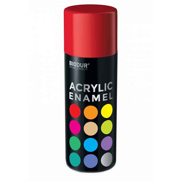 Akrylový email ve spreji - ohnivá červená 400ml/RAL 3020