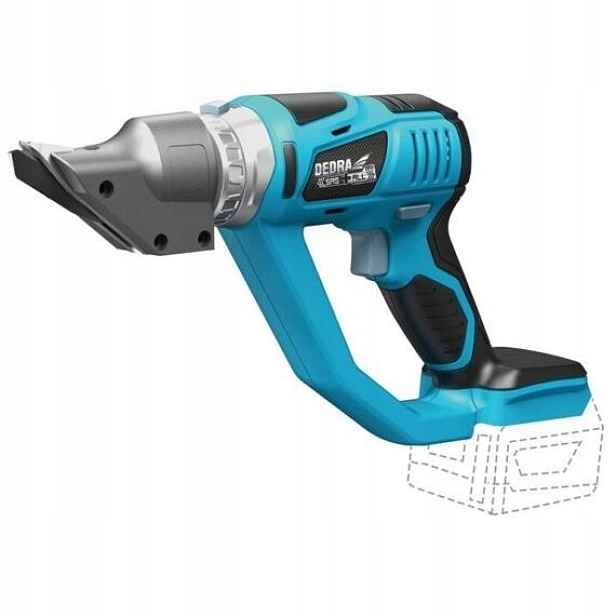 Dedra aku nůžky na plech, střih ocel 2mm, nerez 1,2mm, 18V bez baterie, Sas