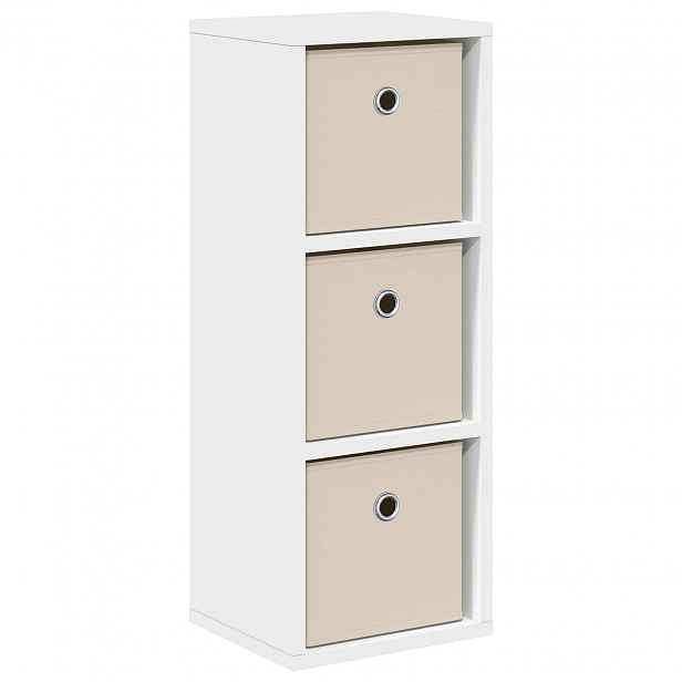 vidaXL Servírovací skříň se zásuvkou Bílá 25,5 x 22 x 69,5 cm