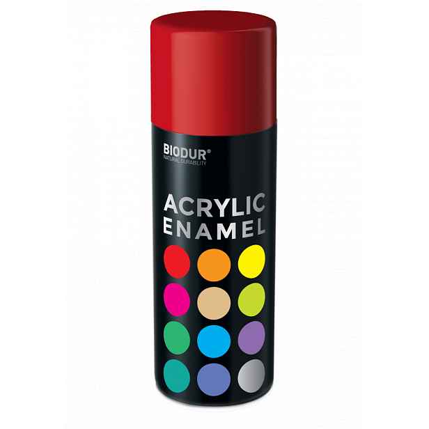 Akrylový email ve spreji - červená 400ml/RAL 3020