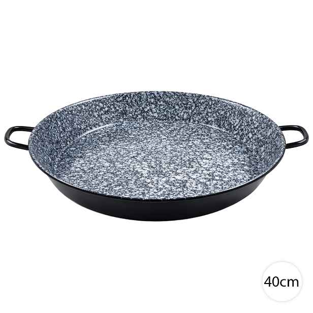 Perfect Home smaltovaná pánev 40cm – zapékací, grilovací, paella, 10122