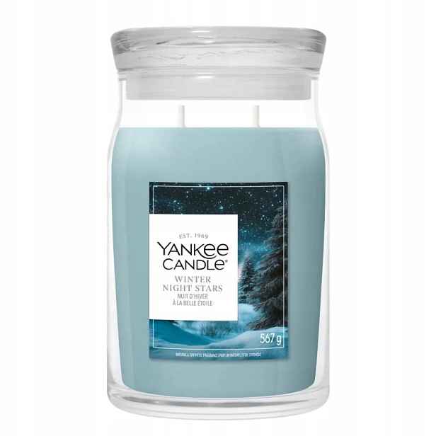 Velká vonná svíčka Yankee Candle Winter Night Stars