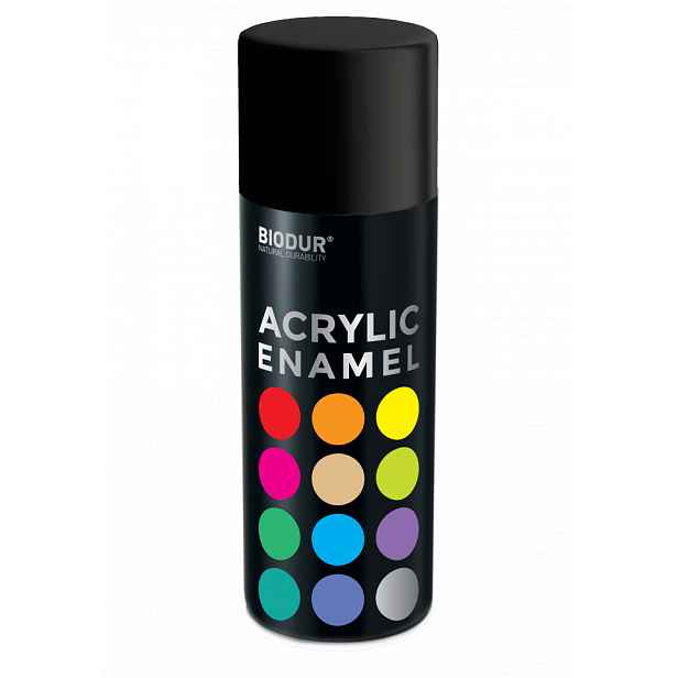 Akrylový email ve spreji - matná černá 400ml/RAL 9005