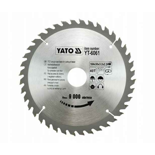 Vidiový Kotouč 184X40TX30 MM YT-6061 Yato