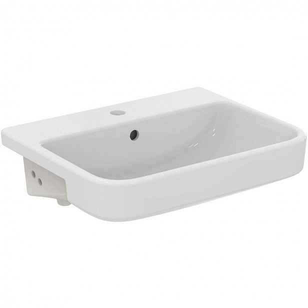 Ideal Standard i.Life B - Umyvadlo 55x44 cm, s přepadem, otvor pro baterii, bílá T461101