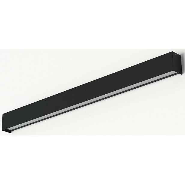 Nástěnná lampa Straight Černá 1xT8 16W Led 3000K 92cm Nástěnná lampa Pokoj pro dům